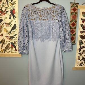 Lauren Ralph Lauren Lace Sheath Dress in Lilac